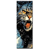 Snow Cat Painting by Numbers I